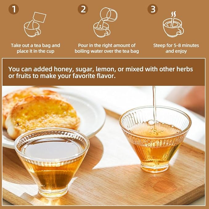 Burdock Root Tea - Natural Burdock Root Herbal Tea Bags for Antioxidant, Digestion and Immune Support, Caffeine Free - 40 Tea Bags