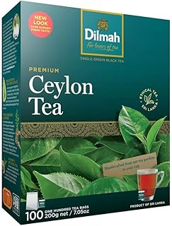 Dilmah Premium Ceylon Tea – 100 Tea Bags (200g), Pure Sri Lankan Black Tea (7.05 oz)