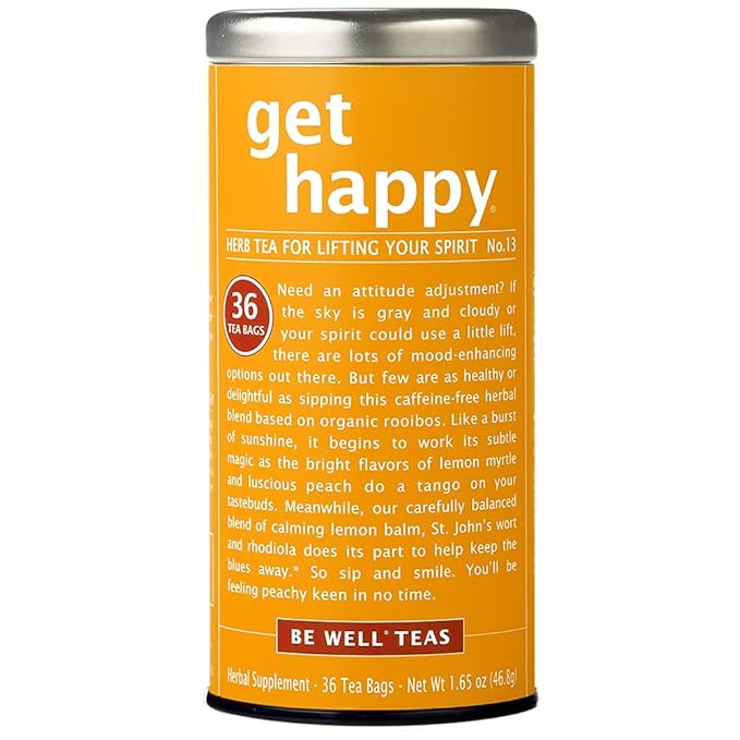 The Republic of Tea Get Happy – No. 13 Lifting your Spirits Tea, No Caffeine, 36 Tea Bags