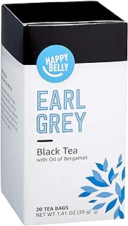 Amazon Brand - Happy Belly Earl Grey Tea Bags, 20 Count (Pack of 1)
