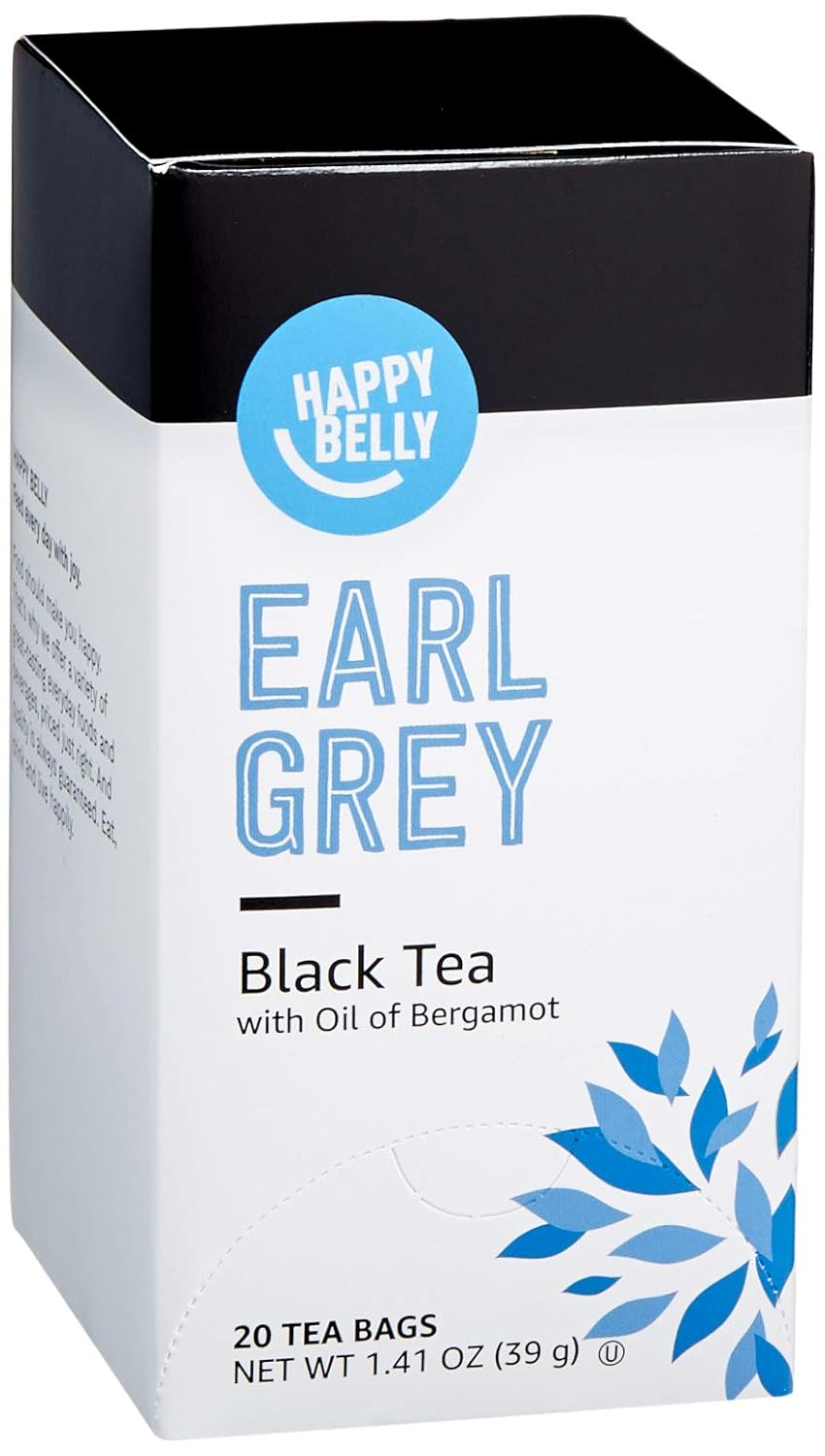 Brand - Happy Belly Earl Grey Tea Bags, 20 Count