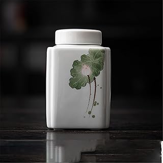 Large Capacity Ceramic Tea Canister Sealed, Anti-Moisture for Tea Leaves-style2