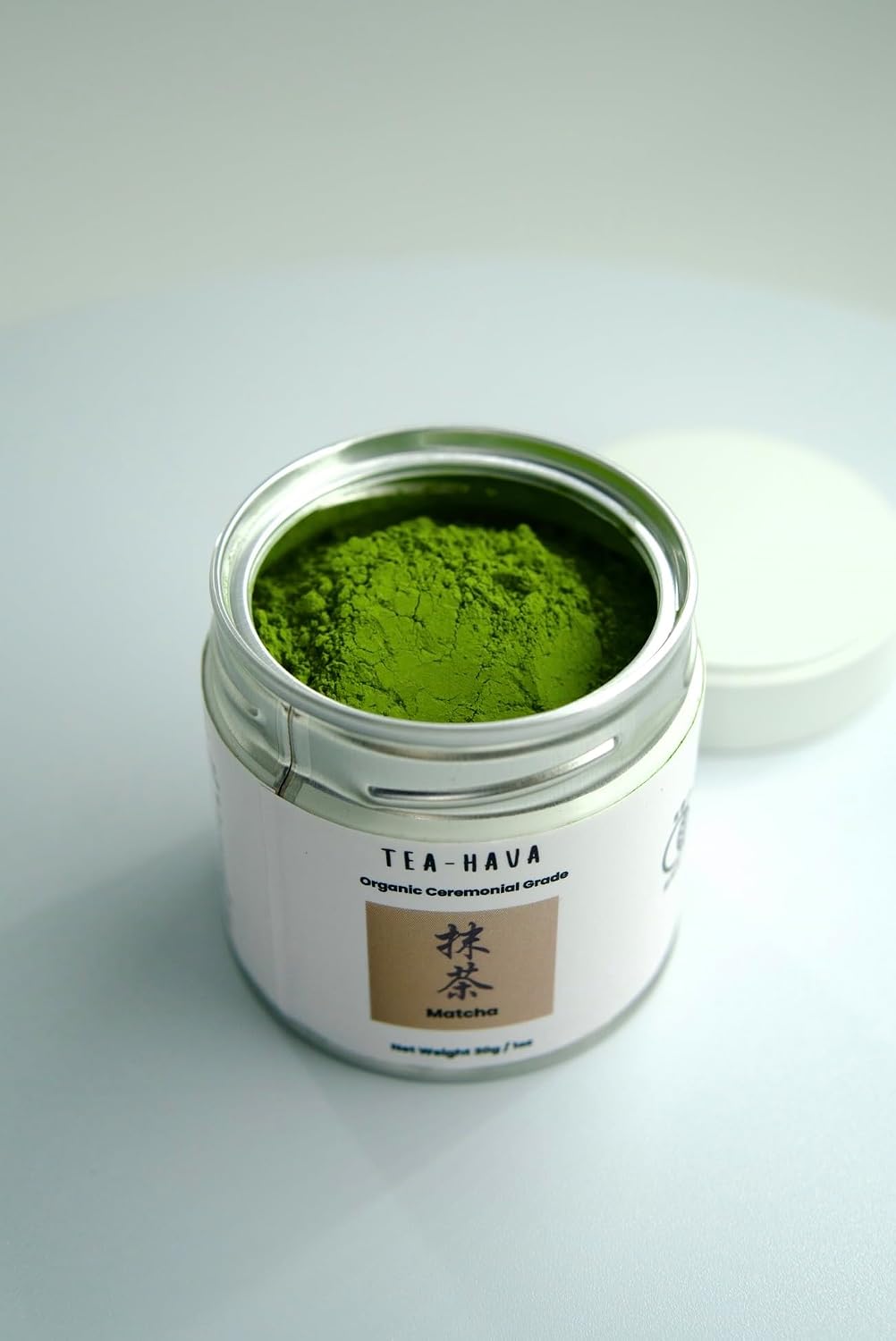 TEA-HAVA: CERTIFIED JAPANESE ORGANIC Matcha Superior Ceremonial Blend – Authentic Japanese First Harvest Ceremonial Grade AA (100% Organic) Matcha Green Tea Powder from Uji, Kyoto (30g / 1.06 oz)
