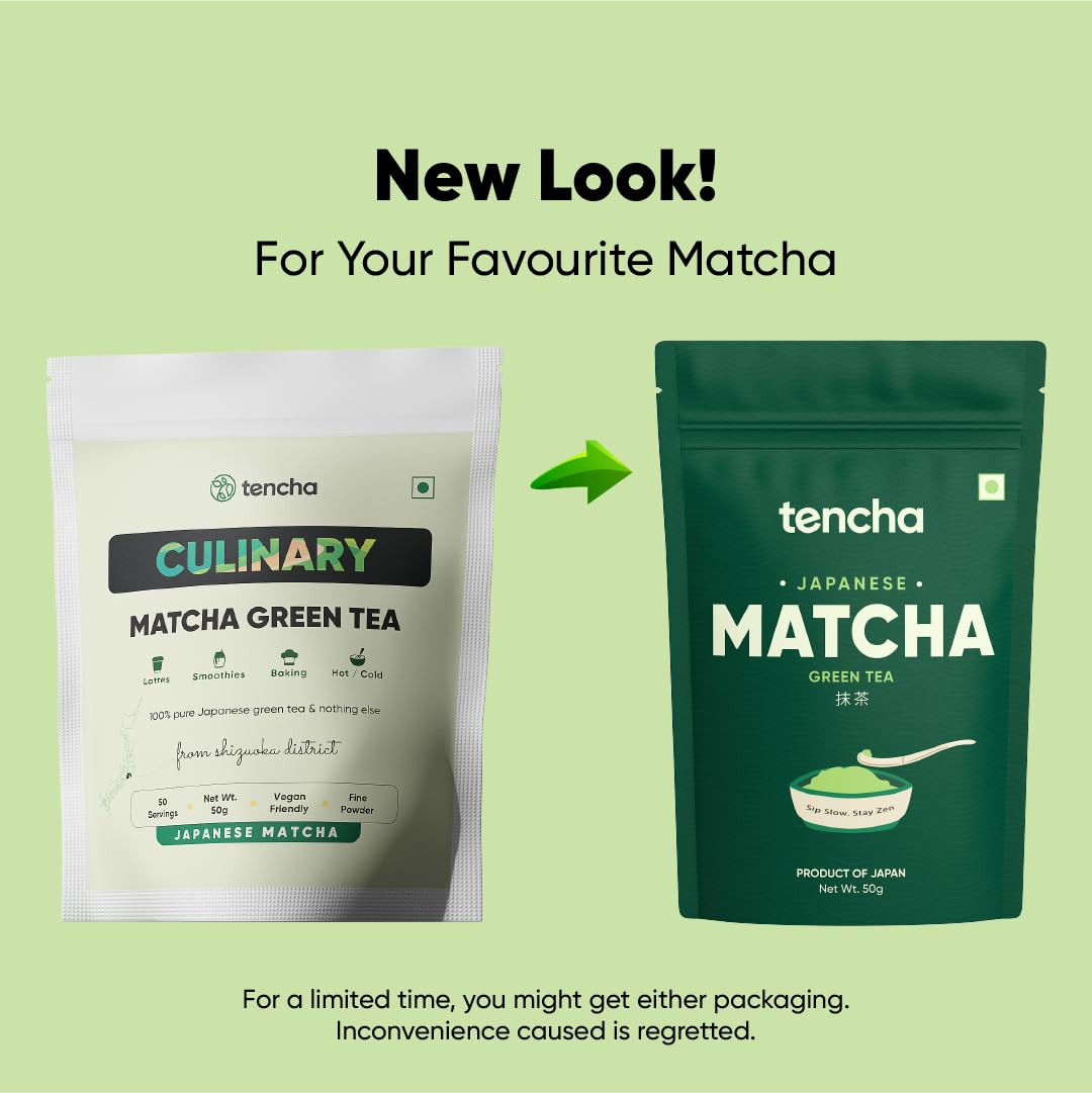 Tencha Premium Matcha Green Tea Powder Japanese Origin 50g | Premium Matcha Powder | Japanese Origin | Smooth Everyday Taste | Fine Texture | 50g Pack Size