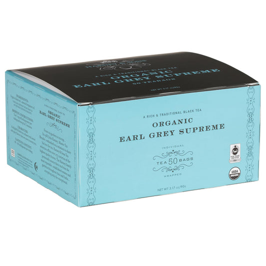 Harney &amp; Sons Organic Earl Grey Supreme Tea Bags, 50 Count