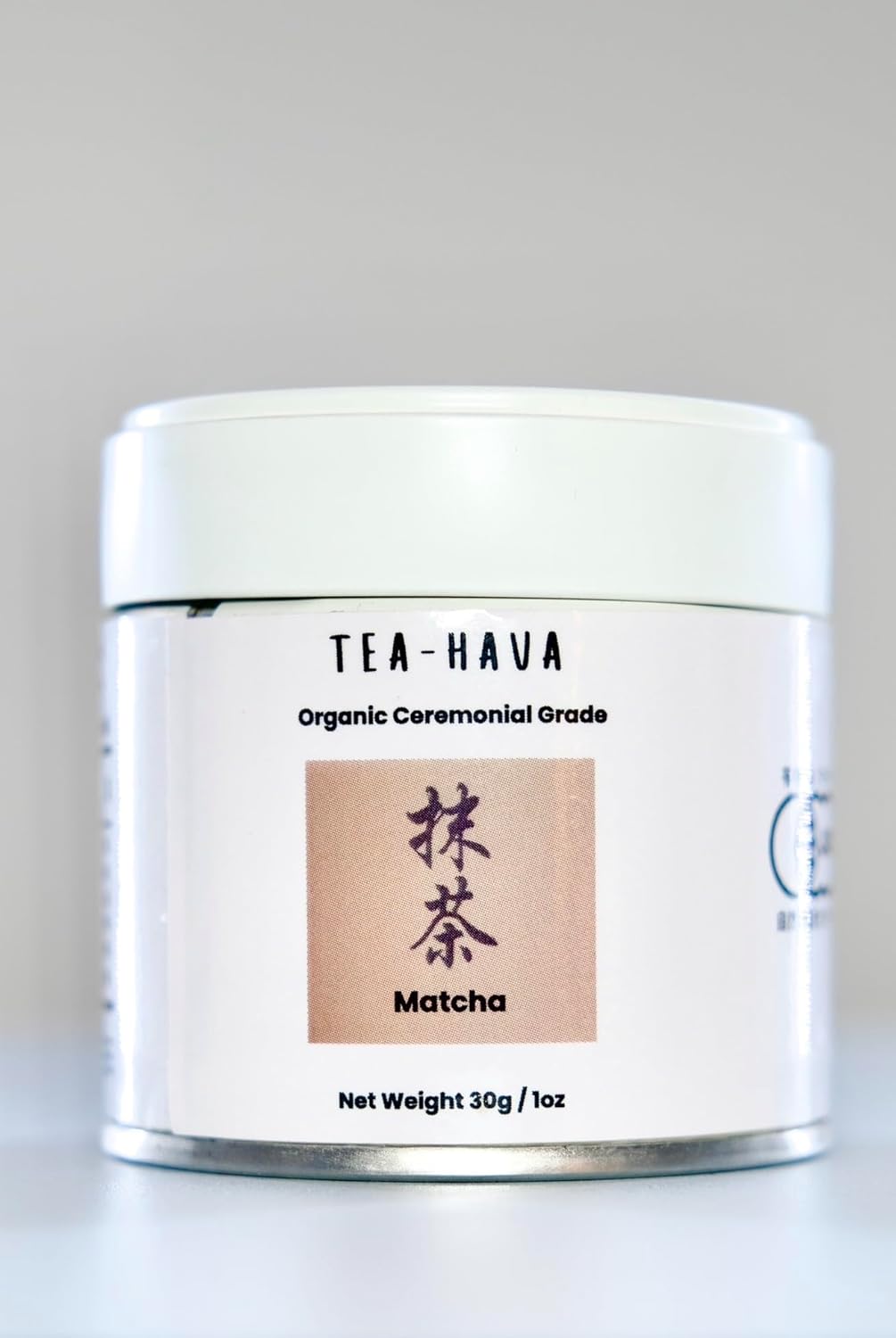 TEA-HAVA: CERTIFIED JAPANESE ORGANIC Matcha Superior Ceremonial Blend – Authentic Japanese First Harvest Ceremonial Grade AA (100% Organic) Matcha Green Tea Powder from Uji, Kyoto (30g / 1.06 oz)