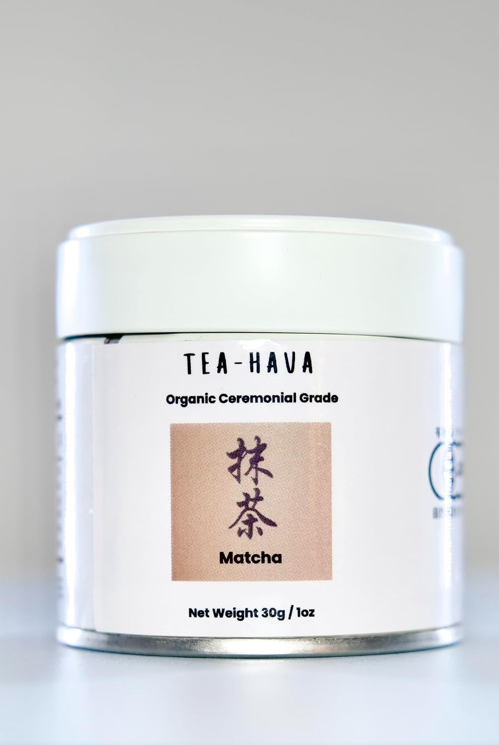 TEA-HAVA: CERTIFIED JAPANESE ORGANIC Matcha Superior Ceremonial Blend – Authentic Japanese First Harvest Ceremonial Grade AA (100% Organic) Matcha Green Tea Powder from Uji, Kyoto (30g / 1.06 oz)