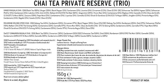 VAHDAM, Oprah's Favorite Tea Gift Sets | 3 Premium Chai Teas in Golden Tin Caddy Gift Box | Exotic Chai Tea Blends | Gluten Free, Non GMO | Gifts for Men And Women