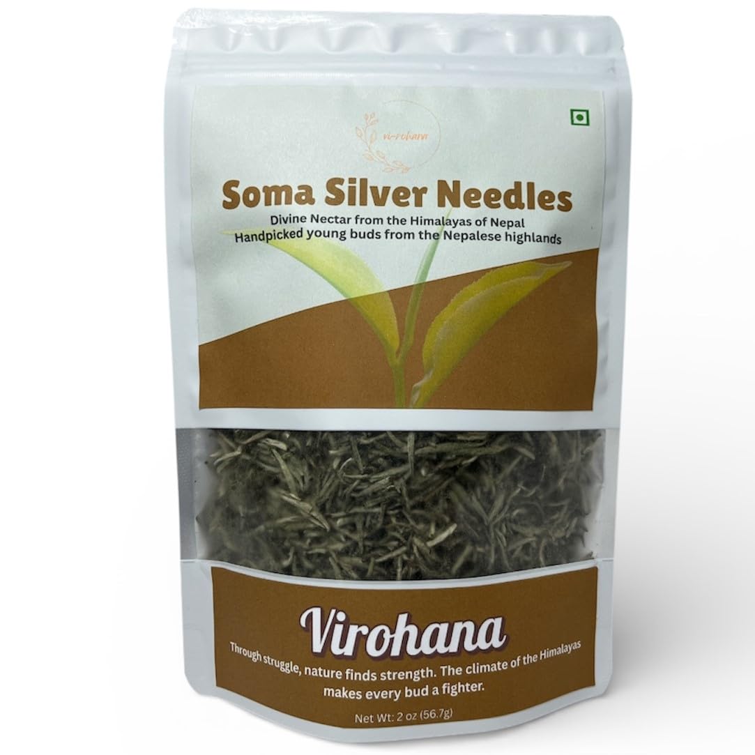 Virohana Loose Leaf Tea Collection | Premium Whole Leaf Teas from Himalayas (Soma Silver Needles White Tea)