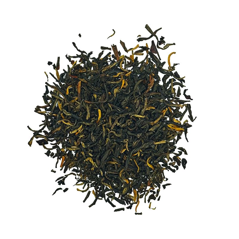C Tea House Ancient Yunnan Black Tea Loose Leaf Tea – Bold, Smooth & Earthy Flavor – Single Origin Yunnan Tea – 3oz Resealable Pouch (Makes ~50 Cups)