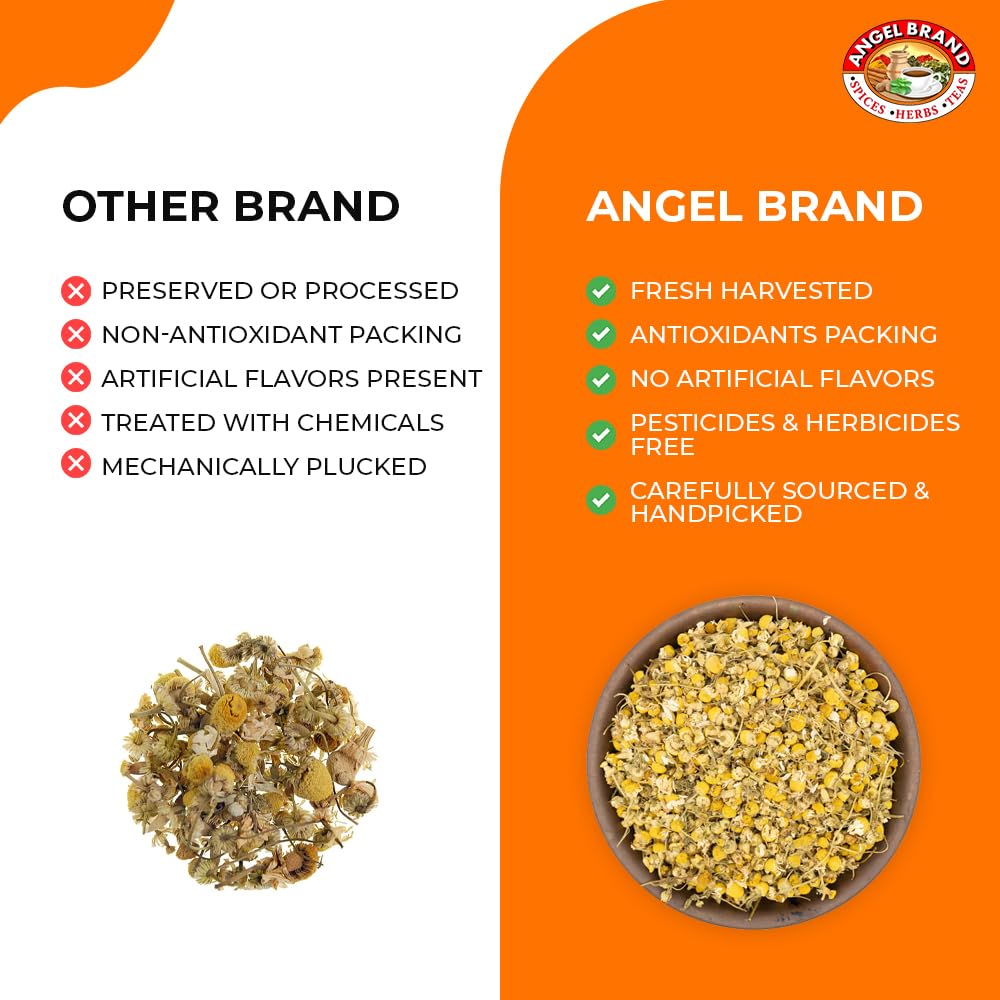 Dried Chamomile Flowers | 0.25 oz | 3 Pack | For Tea and Infusions | Gentle floral flavor
