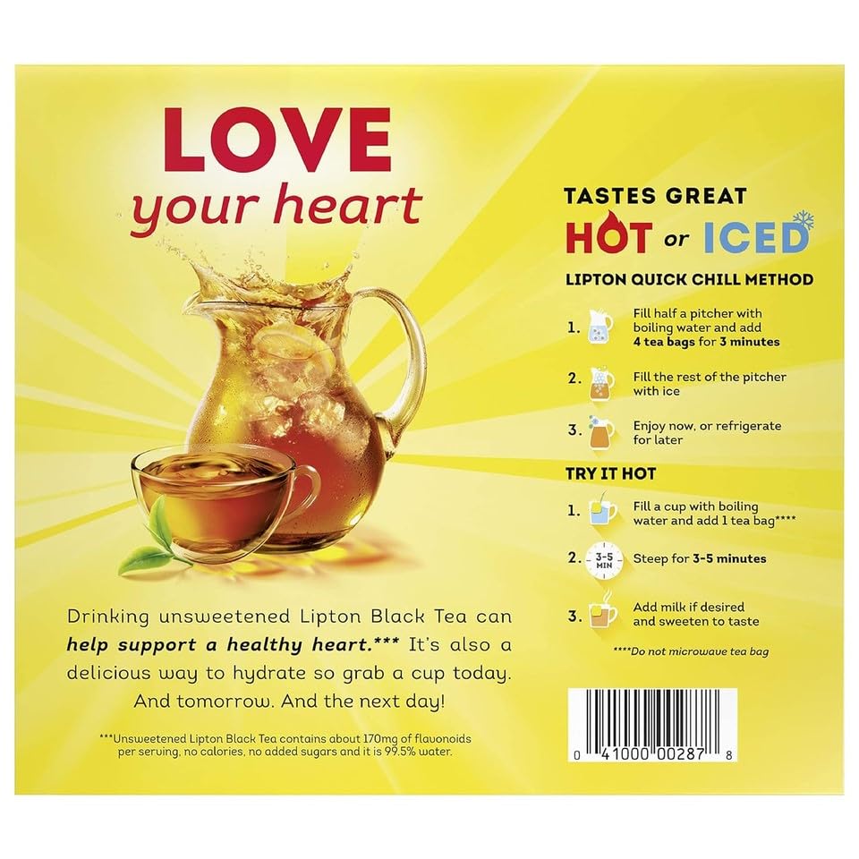 Lipton Tea Bags, Regular, 100/Box (Lip 291)