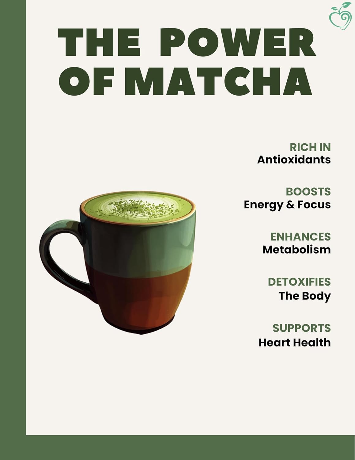 Cherie Sweet Heart Organic Matcha Green Tea Powder - Premium Culinary Grade, Authentic Japanese Origin, Antioxidant-Rich, Gluten-Free, Vegan – Perfect for Lattes, Cooking, Baking &amp; Smoothies – 16oz Resealable Bag