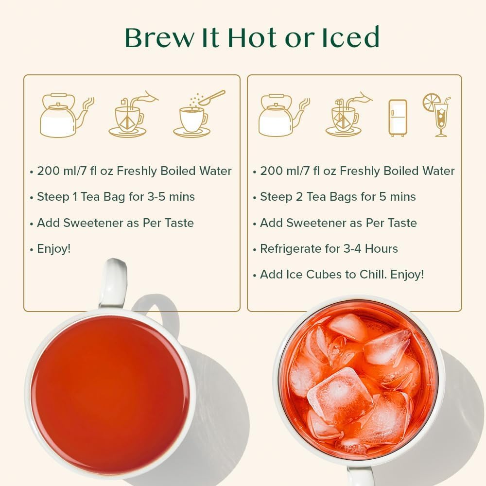 VAHDAM Sweet Cinnamon Chai Tea Bags (100 Count) | 100% Natural Spices | Spiced Masala Chai with Natural Cinnamon | Aromatic &amp; Rich Flavor | Hot or Iced Brew