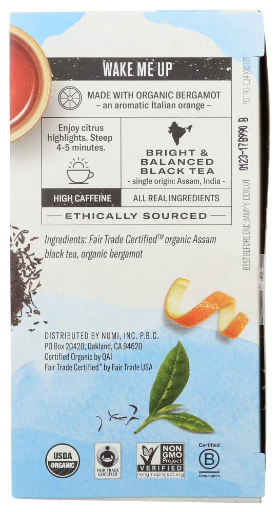 Earl Grey Black Tea, 18 Bag by Numi Tea (Pack of 2)