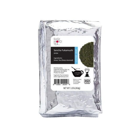 SUGIMOTO TEA Japanese Sencha Fukamushi Green Tea Loose Leaf Bulk 1.0 lb