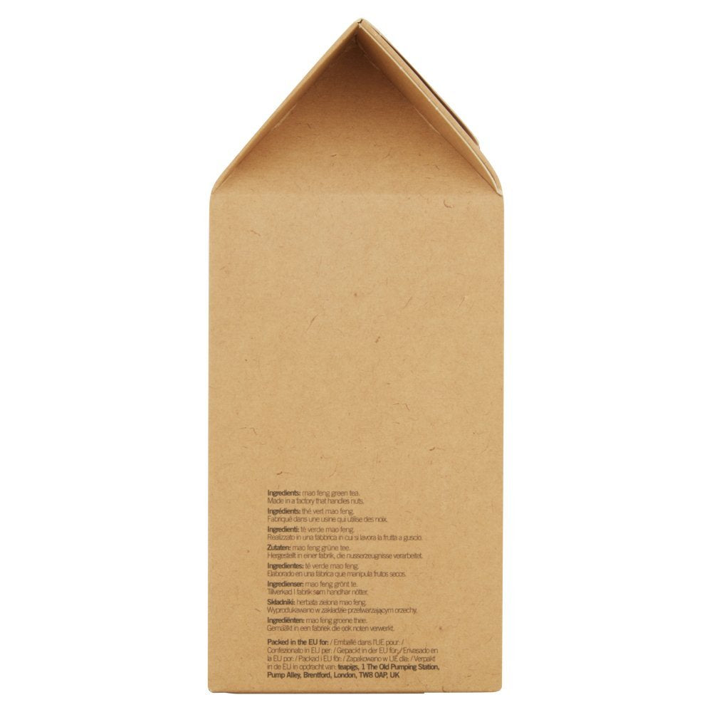 teapigs, Mao Feng Green Tea, Made with Whole Leaves, Whole Leaf Tea Temples, 50 Count, Pack of 50, Delicate, Peachy &amp; Smooth
