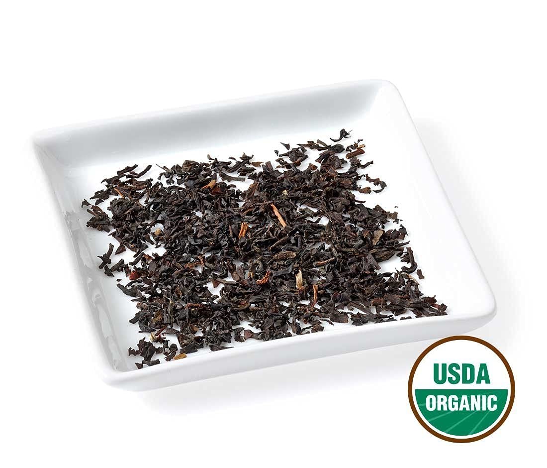 Golden Moon Organic Irish Breakfast Black Tea - Loose Leaf, Non-GMO - Travel Tin (24 Servings)