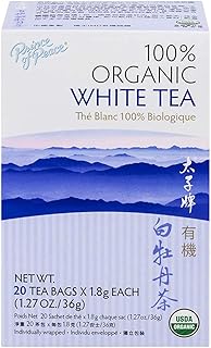 Prince of Peace Organic White Tea, 20 Tea Bags