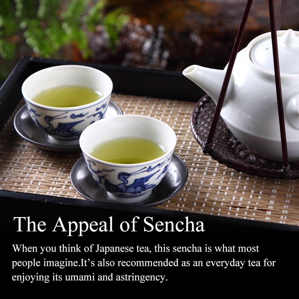ITOHKYUEMON KYOTO Uji Sencha Green Tea KISENYAMA, 0.17 lb Premium Japanese Loose Leaf Tea JAPAN