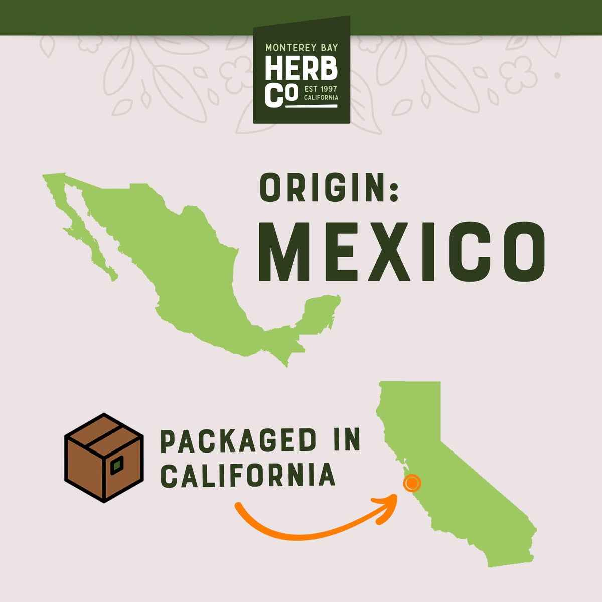 MONTEREY BAY HERB CO Damiana Leaf Cut & Sifted, by Herb Co, Turnera diffusa, Old Woman's Broom, from Mexico, Kosher, for