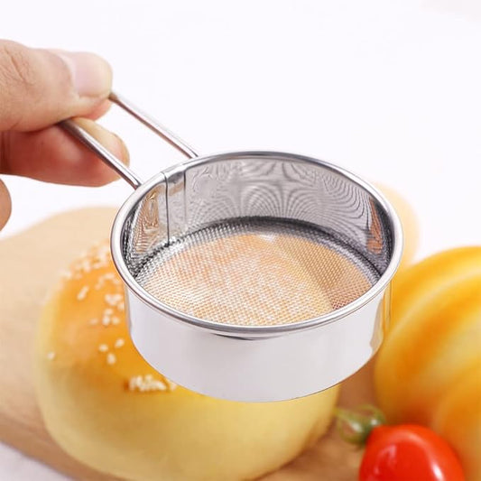 Fine Mesh Strainer for Kitchen, Stainless Steel Food Sifters,Flour Sifter Sugar Cocoa Matcha Powder Flour Colander Hand-held Flour Sieve