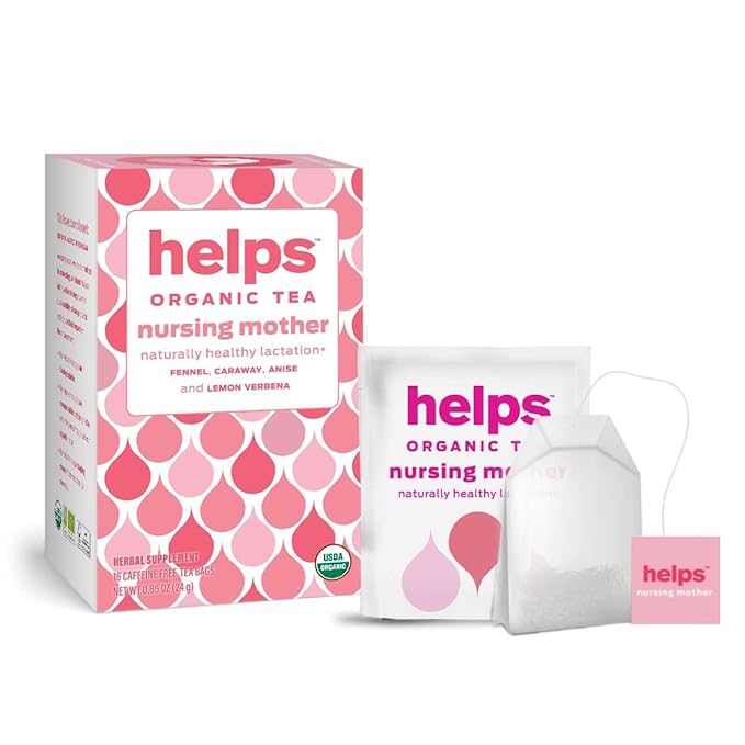Helps Teas, Helps Nursing Mother Tea, Organic herbal blend of fennel, caraway, anise and lemon verbena that will help you during your breastfeeding