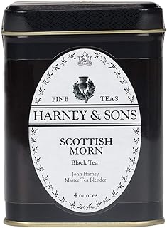 Harney & Sons Scottish Morn Black Tea, Loose tea in 4 ounce tin