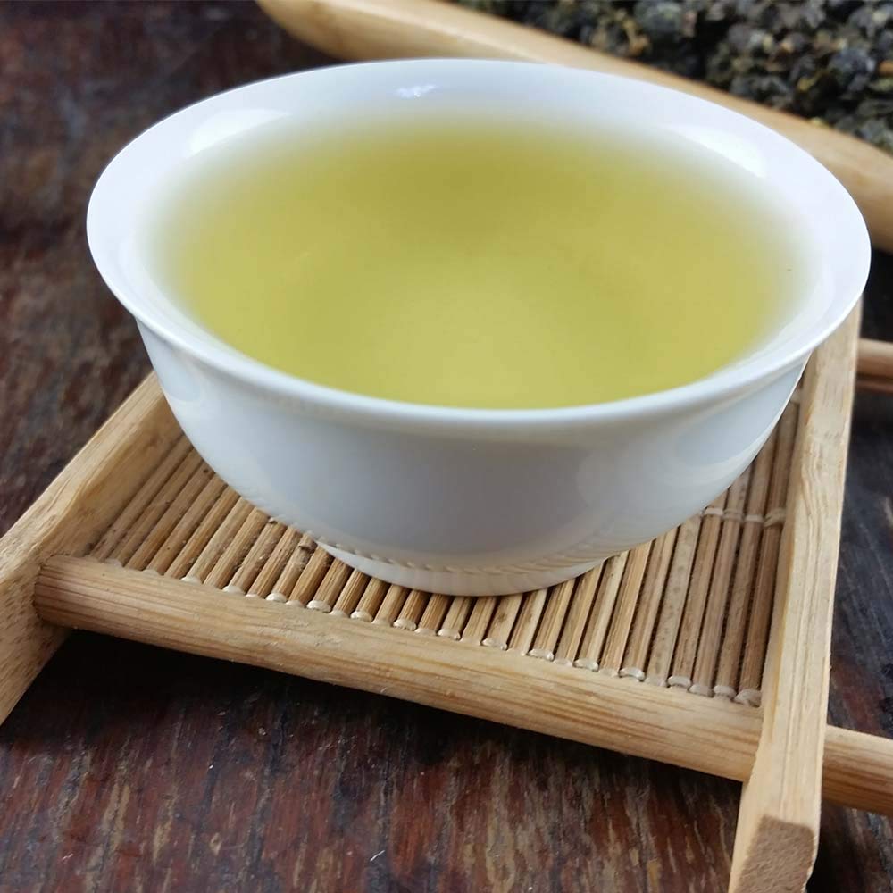 FullChea - Natural Alishan Oolong Tea Loose Leaf, 8.8oz / 250g | Formosa oolong tea, Taiwan Alishan high mountain oolong tea with fresh, floral aroma and smooth taste. Non-GMO