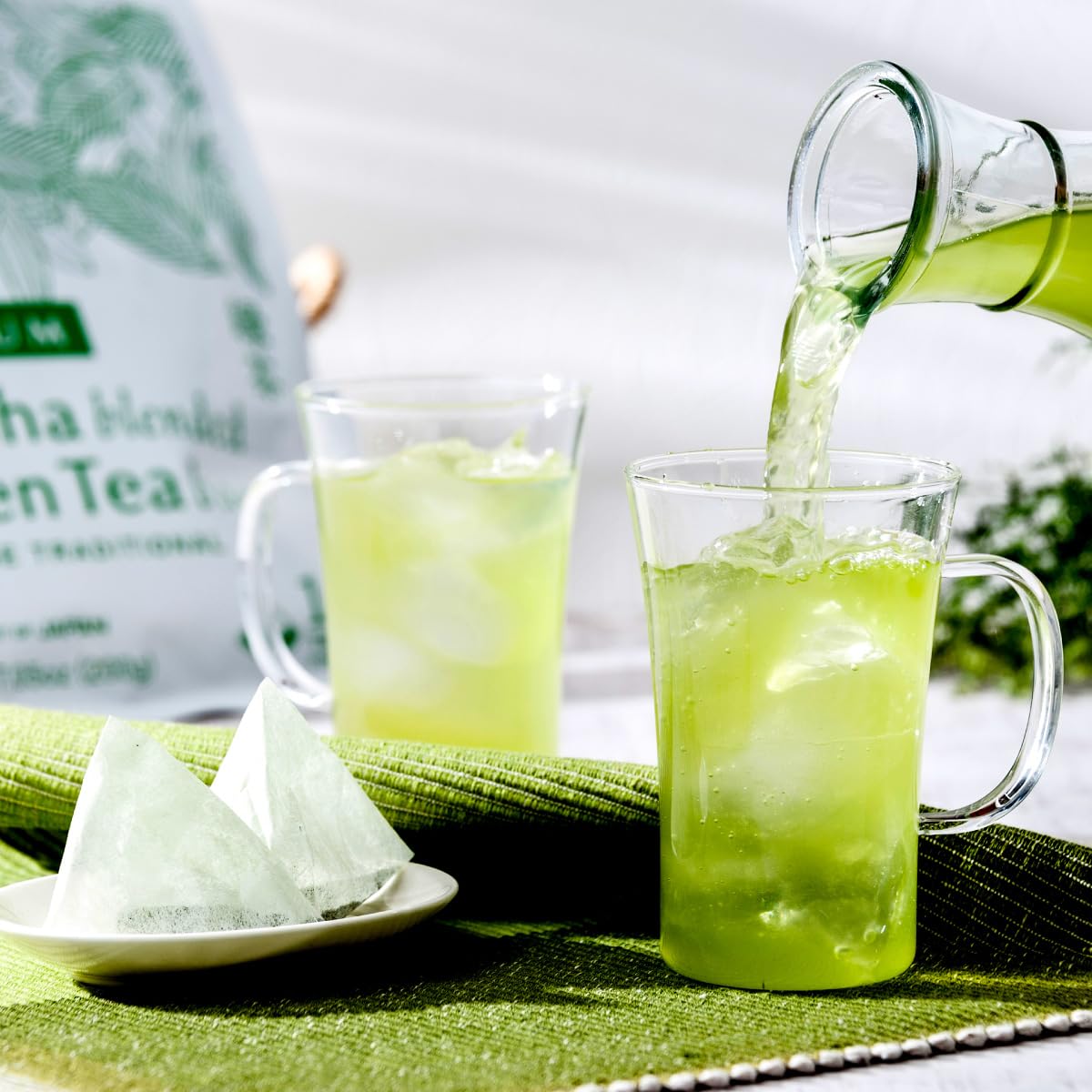 NAKANE TEA INC. Organic Matcha Blended Japanese Green Tea Bags, 100 Count – Grown in Japan, USDA Organic