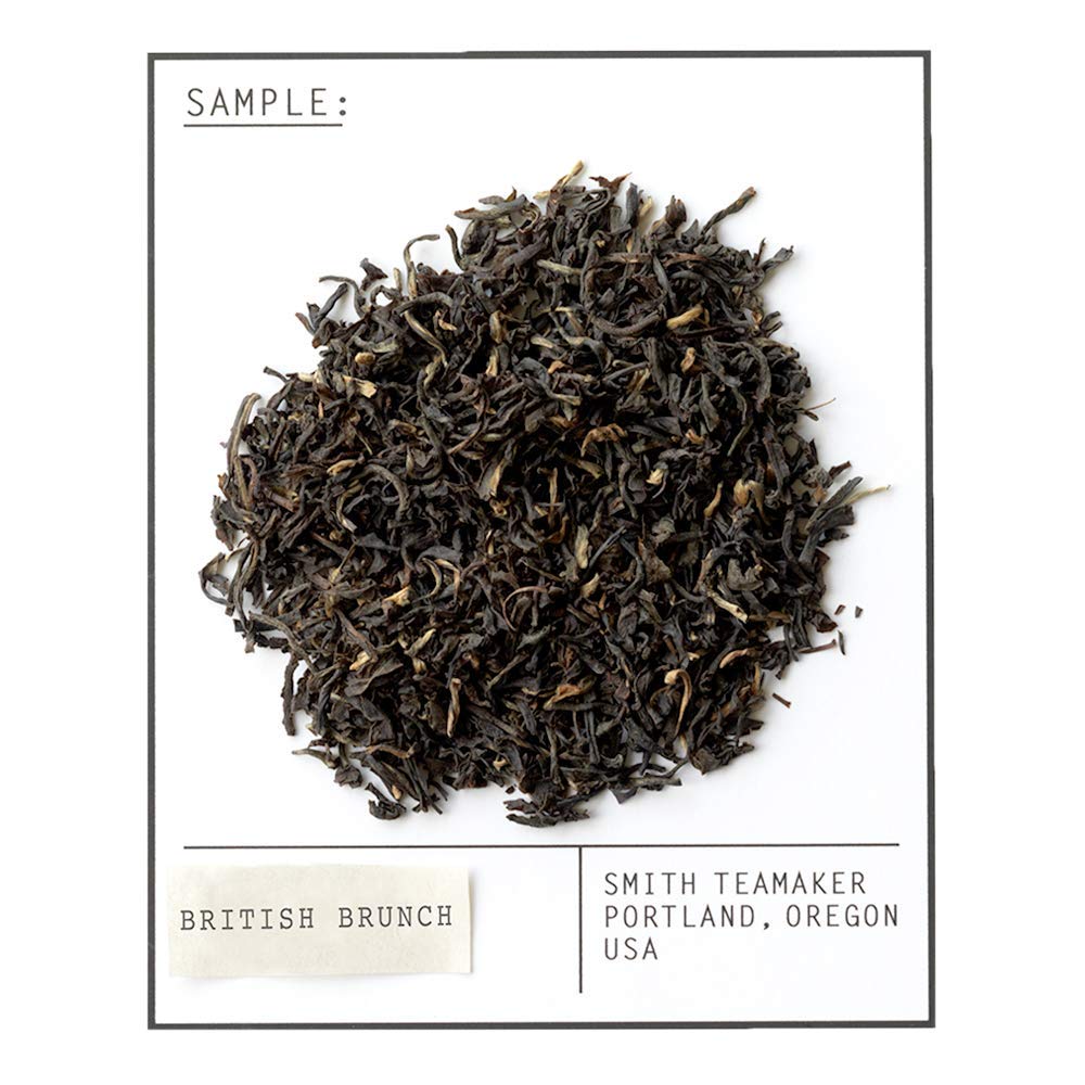Smith Teamaker | British Brunch No. 18 - Assam, Ceylon & China Black Tea | Sugar-Free, Non-GMO, Plant Based Caffeinated Full Leaf English Breakfast Black Tea (90 Sachets, 6 Packs of 15)