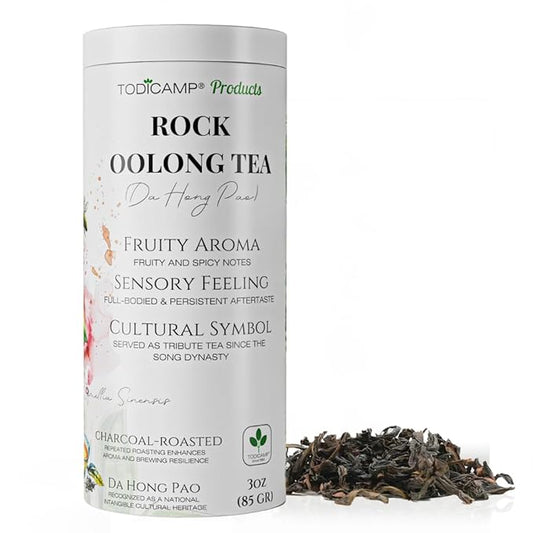 Da Hong Pao Oolong Tea Loose Leaf – Authentic Wuyi Rock Oolong Tea from China – Premium Roasted Chinese Tea – Loose Leaf Tea – Traditional High Mountain Oolong