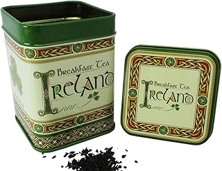 Royal Tara Irish Breakfast Tea of Loose Leaf Blended Black Tea Celtic Tin with Shamrocks and Ireland (1)