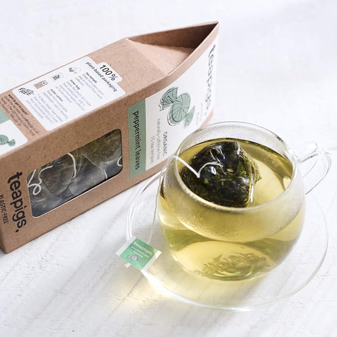 Teapigs Peppermint Leaves Tea Bags Made with Whole Leaves, 15 Count