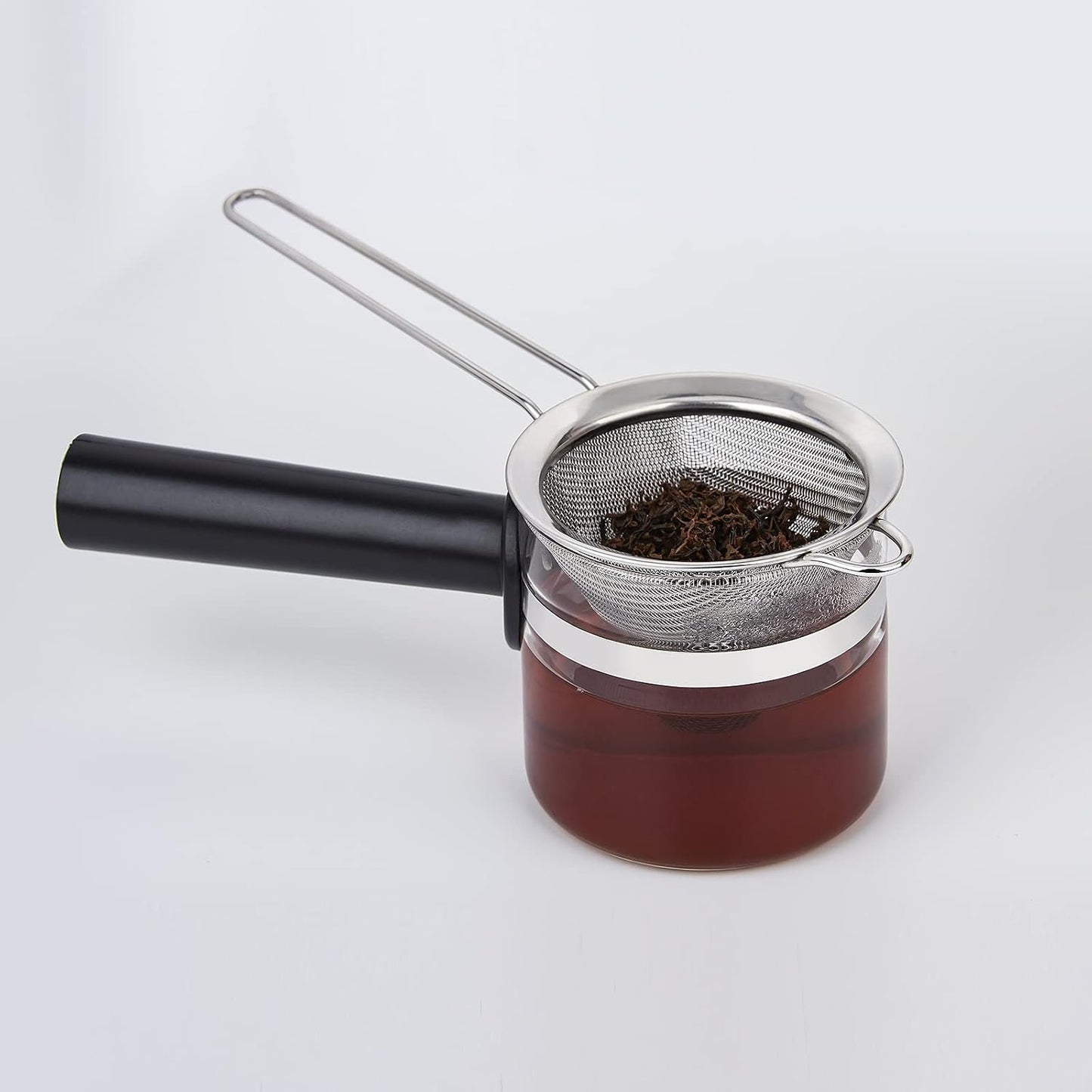 2 Pack Stainless Steel 18/8 Small Food Strainer, Fine Mesh Sieve with Long Handle, Cocktail Strainer For Cocktails, Tea Herbs, Coffee &amp; Drinks, Rust Proof &amp; Great as Tea Strainer, 3.5inch