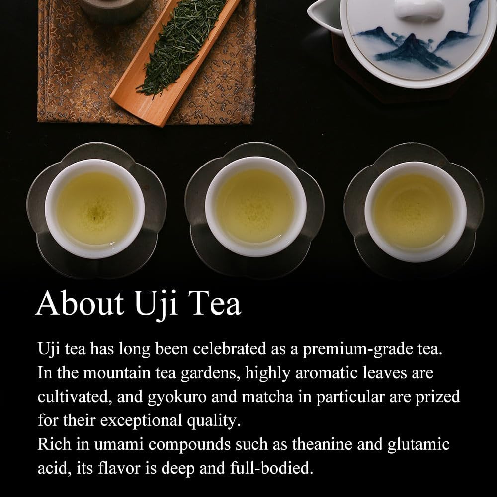 ITOHKYUEMON KYOTO Uji Sencha Green Tea KISENYAMA, 0.17 lb Premium Japanese Loose Leaf Tea JAPAN