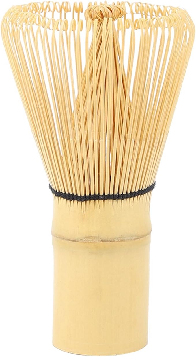 Tea Whisk, 2.5x10.5cm/0.98x4.13in Long Handle Matcha Stirrer Wisk Mixer Brush Handcrafted Traditional Japanese Chasen Tool for Matcha Tea Preparation