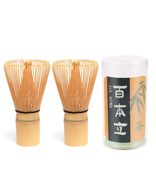Matcha Whisk - 2-pack Bamboo matcha Whisk set, Handcrafted Traditional Japanese Chasen