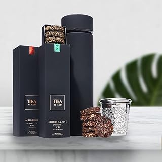 iLOLA Tea Disc Essentials Box Set | Oprah’s Favorite Things 2022 | Thermos, Infuser, Mint & Chocolate Organic Loose Leaf Probiotic Tea | Corporate Christmas Teacher Birthday Family Parent Employee Gift