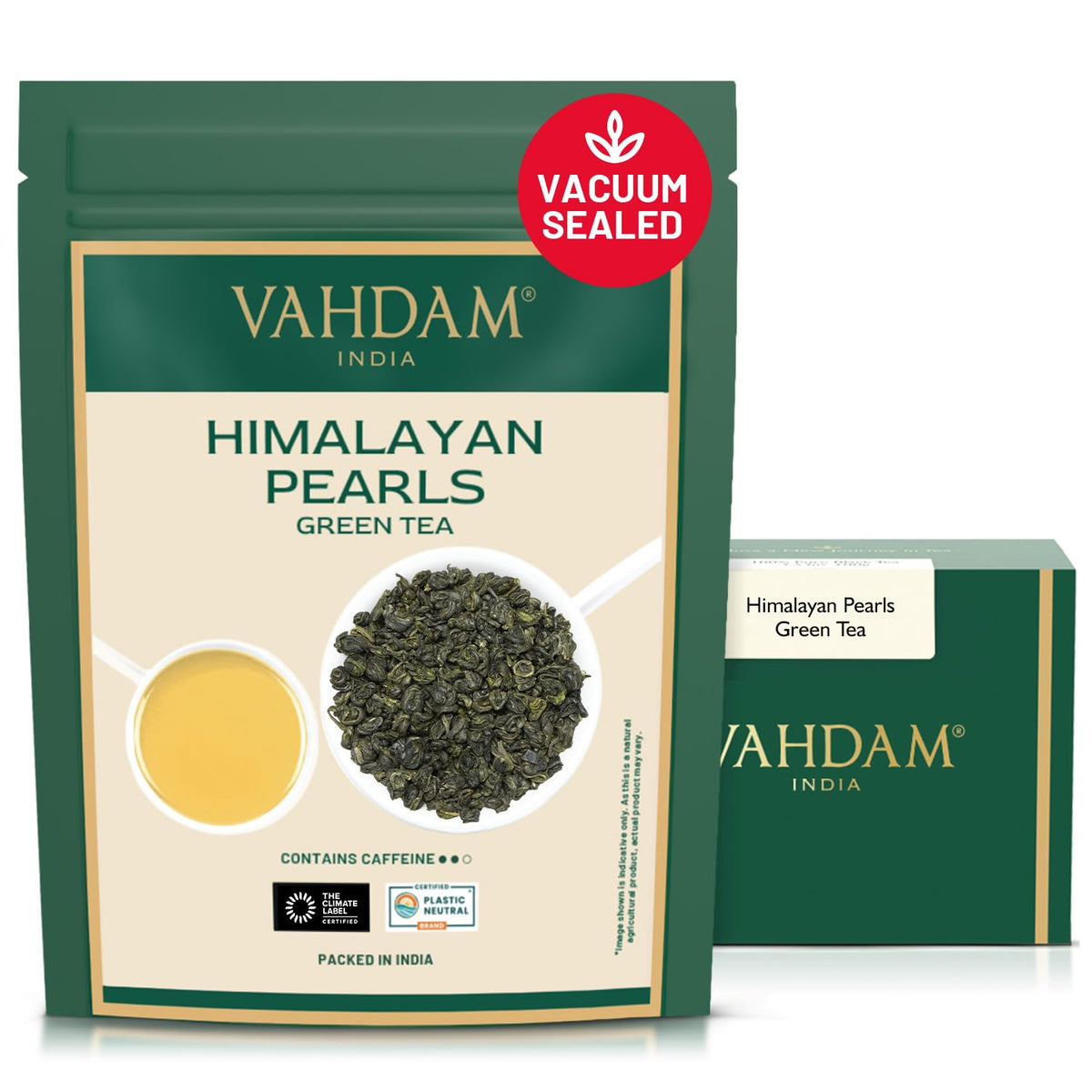 VAHDAM Himalayan Pearls Green Tea Loose Leaf (3.53oz|50+ Cups)Single Origin