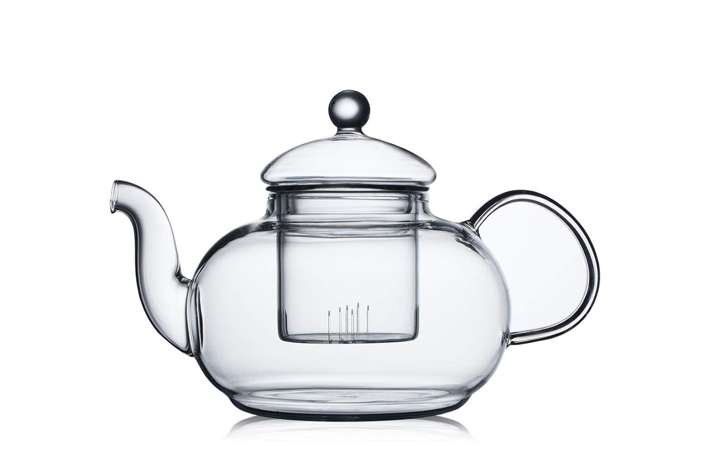 CnGlass 40.6oz/1200ml Glass Teapot with Removable Infuser,Stovetop Safe Tea Kettle,Blooming & Loose Leaf Tea Pot