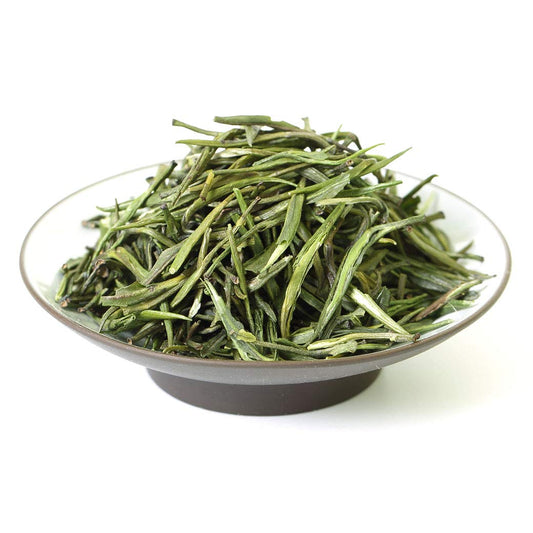 GOARTEA Zhuyeqing Green Tea - 100g / 3.5oz Premium Grade - Emei Mountain Bamboo Leaf - Chinese Spring Green Tea Loose Leaf
