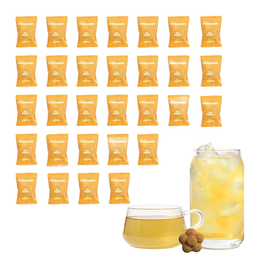 Tea Drops Citrus Ginger Tea - 30 Bagless Organic Tea Drops
