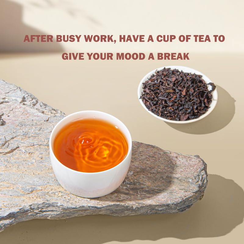 Da Hong Pao Oolong Tea Bags (50 Count) – Premium Chinese Rock Tea, Smooth Roasted Flavor, Natural Energy & Digestive Support, Antioxidant Wellness Tea, Hot & Iced Brew