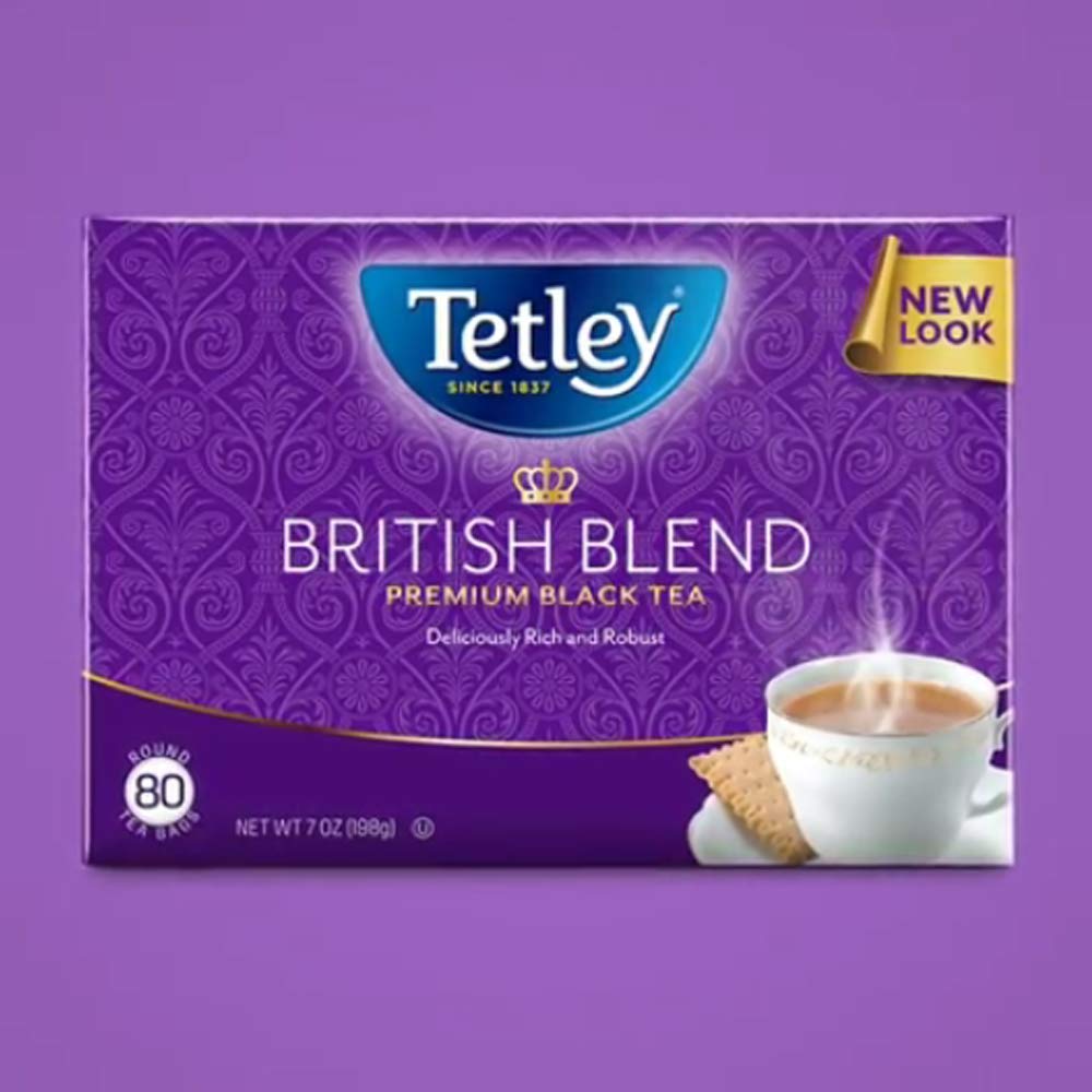 Tetley British Blend Premium Black Tea, Regular, 80 Teabags (Pack of 1)