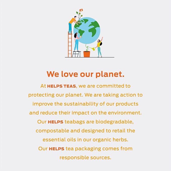 HELPS TEAS | Helps Immunity Boost Tea | Organic herbal blend of Echinacea, Eucalyptus, Mint, Linden, Thyme and Natural Honey Flavor. Facilitates Respiratory Health | 16 Tea Bags - Pack of 3 |