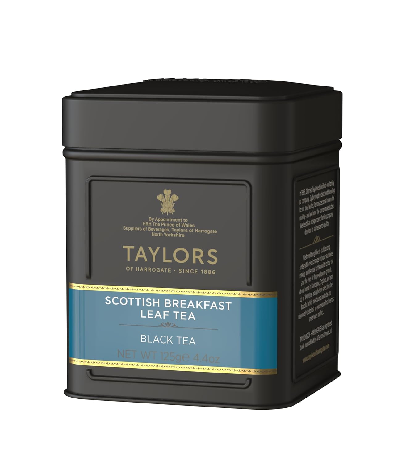 Taylors of Harrogate Scottish Breakfast Loose Leaf, 4.41 Ounce Tin (Pack of 4)