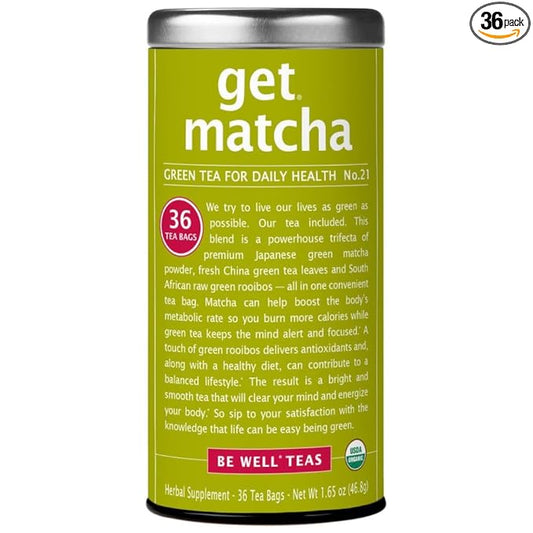 The Republic of Tea get matcha No. 21 - Organic Green Tea for Daily Health, 36 Tea Bags