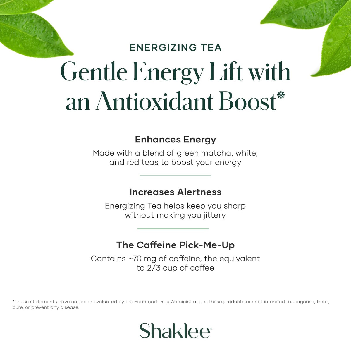 Shaklee - Energizing Tea - Pomegranate Flavor - 28 Flavors