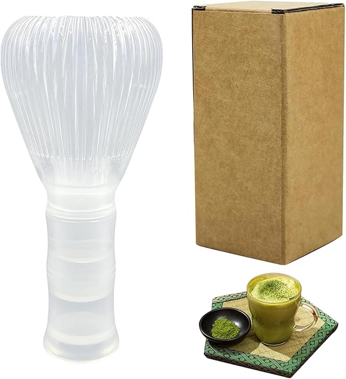Resin Matcha Whisk Traditional Japanese Chasen Matcha Tea Whisk Gifts for Tea Lovers Reusable Plasti